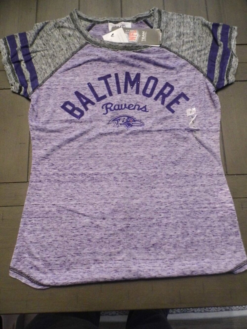 Touch By Alyssa Milano Glll Baltimore Ravens Women's Bleachers T-shirt, Small